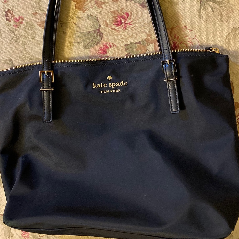 Kate Spade Black nylon tote. Used once or twice